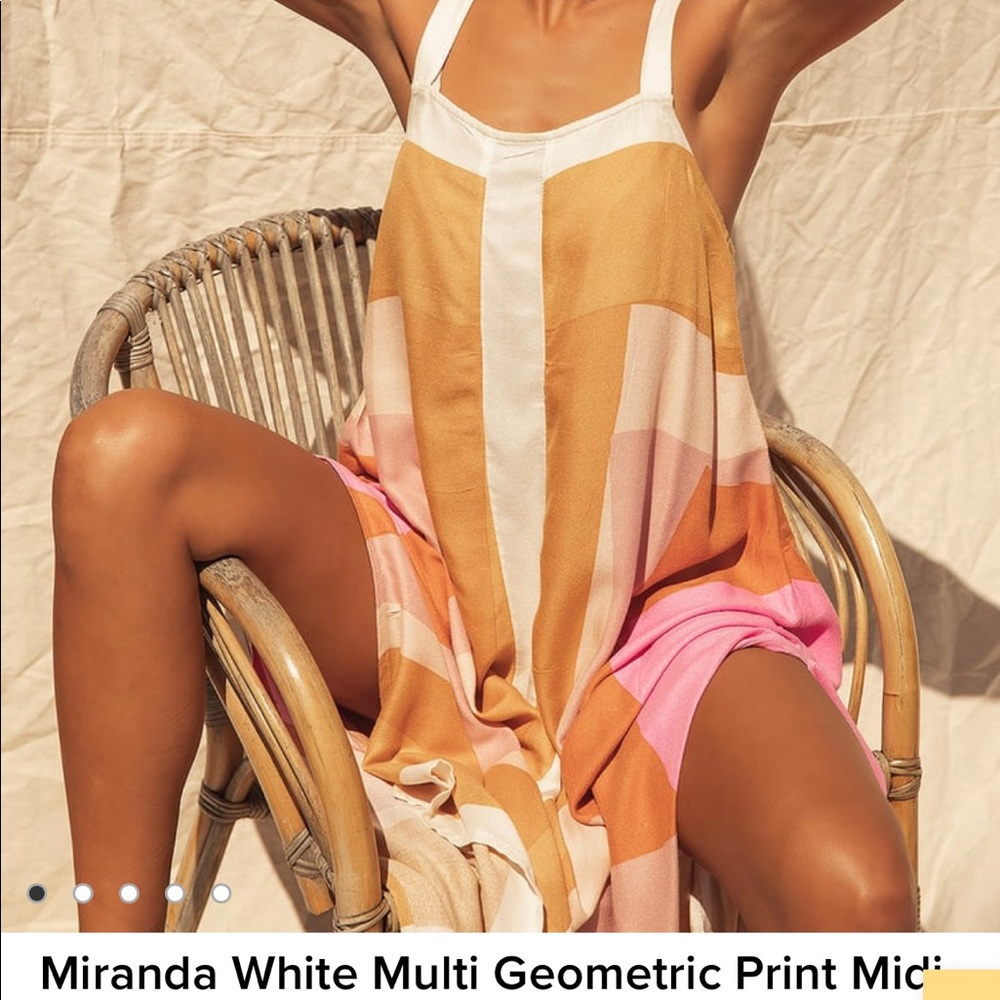 Lulus (O’Neill) Geometric midi dress